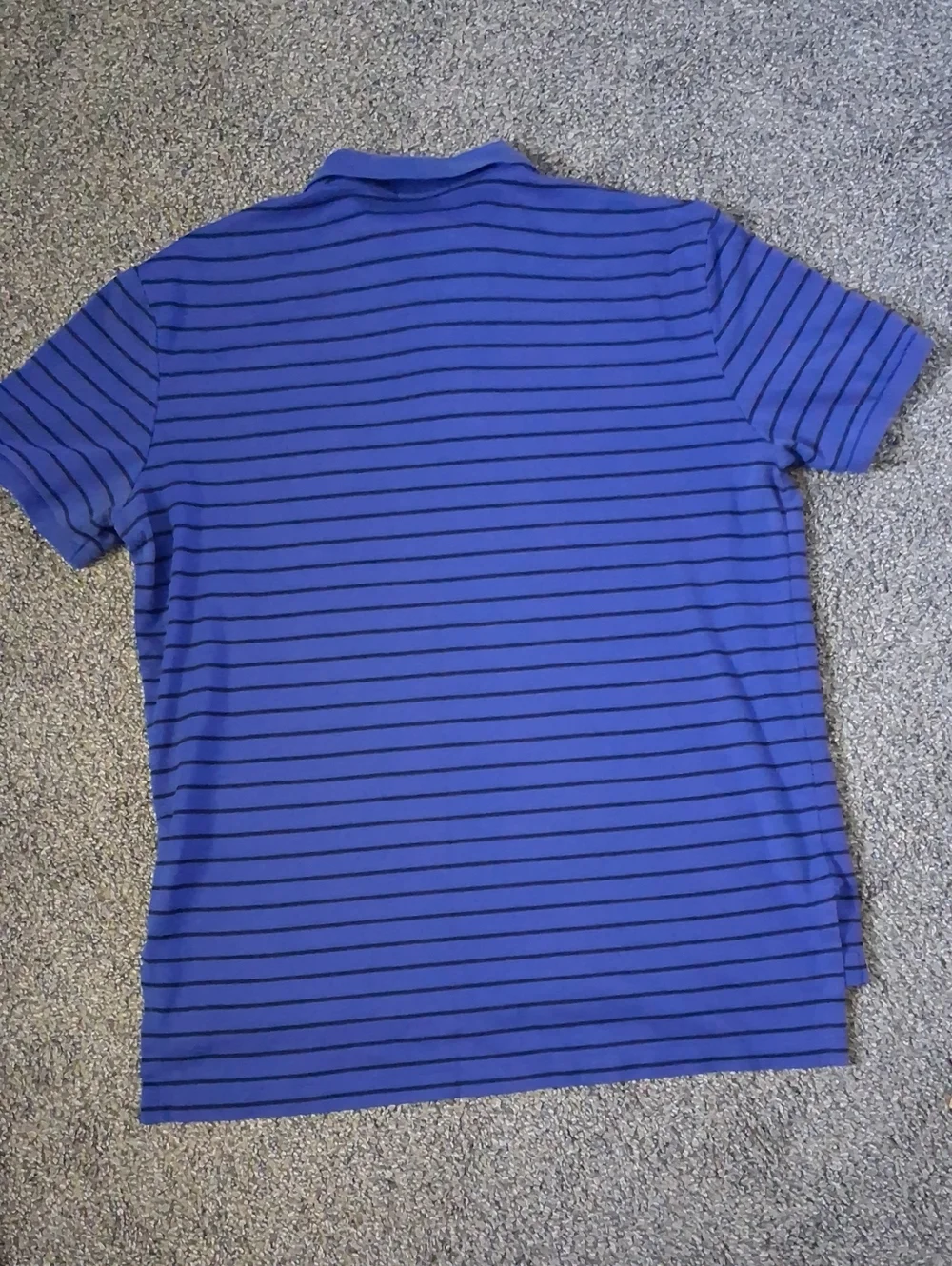 Polo Ralph Lauren Pima Soft Touch Striped Polo Shirt Blue Black Large